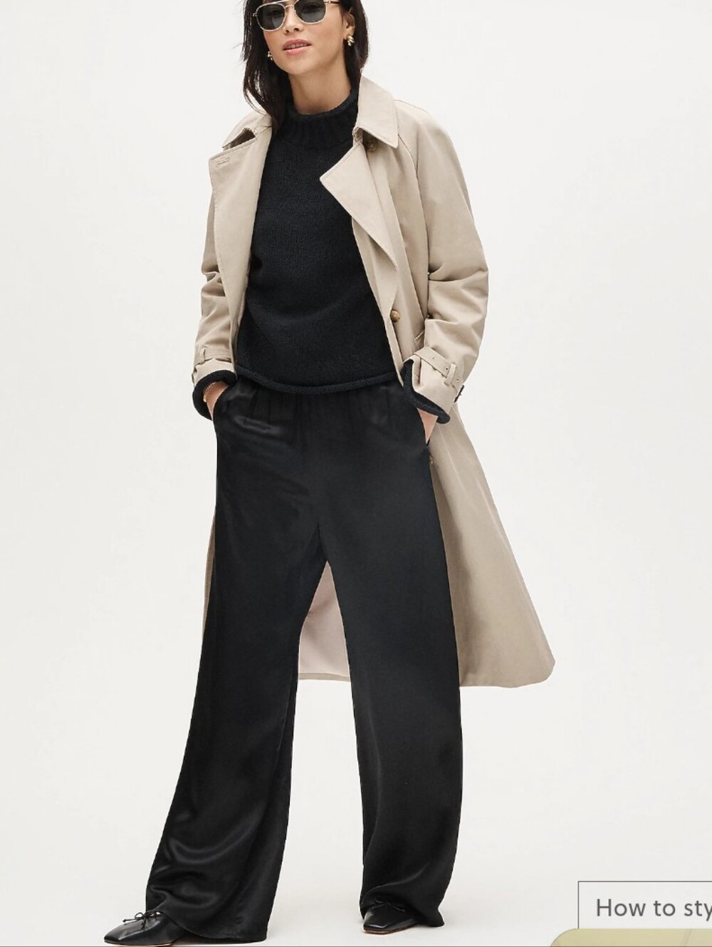 J Crew Cosmo pant in luster charmeuse CN714 Size XXL Black